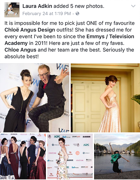 Who's Wearing Chloë Angus Design?