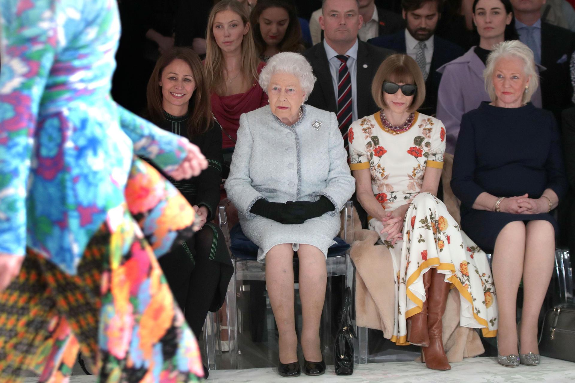 The Queen attending this LFW Runway Show is Awesome!