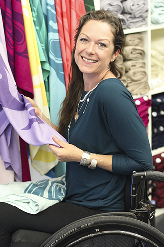 Chloe Angus in her design studio