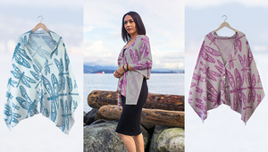 The Dragonfly Spirit Wrap in two new colours to support Huntington Disease