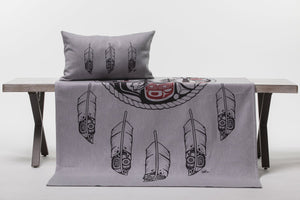Chloe Angus Design Spirit Blanket with Great Bear Rainforest print by KC Hall