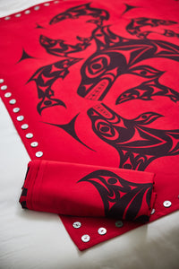 Spirit Blanket - Eternal Connection II with shell buttons