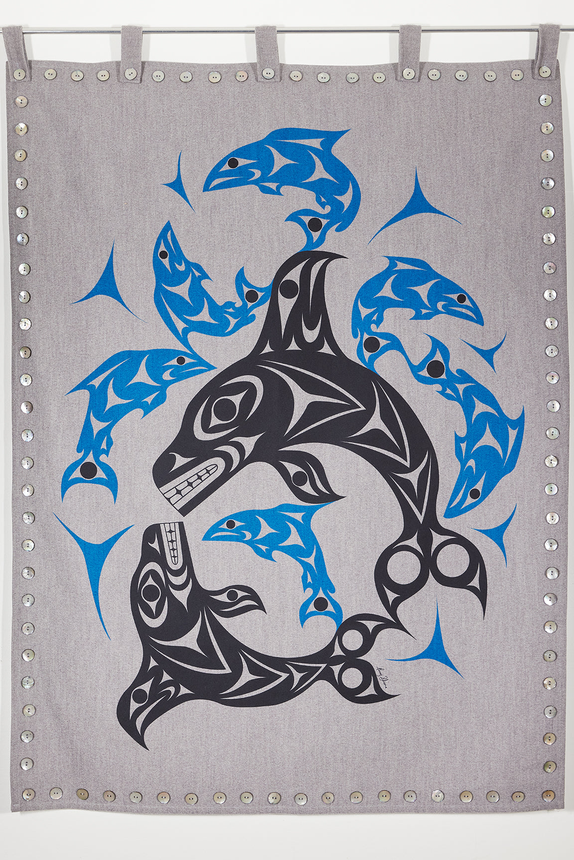 Spirit Blanket - Eternal Connection II with shell buttons