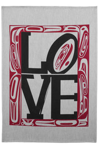 Chloe Angus Design Spirit Blanket with Love print by Corrine Hunt