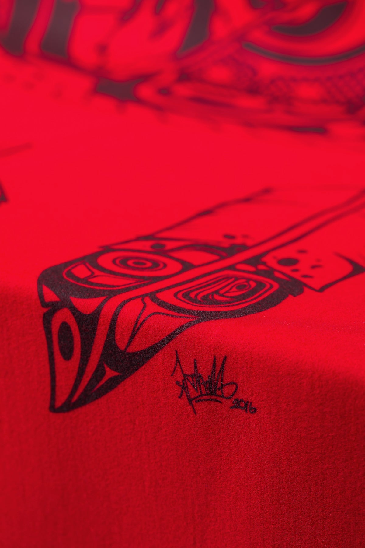 Spirit Blanket - Great Bear Rainforest with Shell Buttons