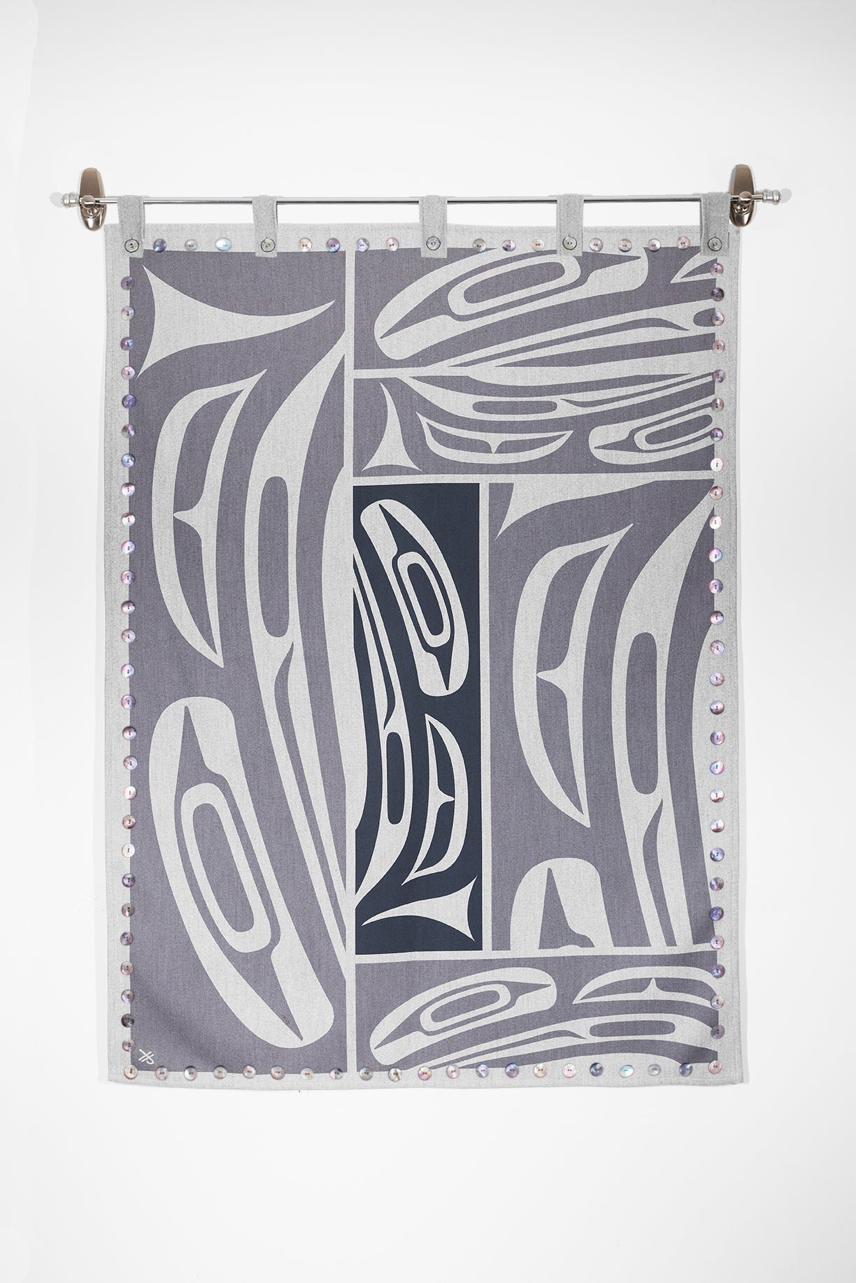 Spirit Blanket - Dynamic Raven with Shell Buttons