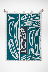Spirit Blanket - Dynamic Raven with Shell Buttons
