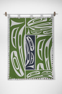 Spirit Blanket - Dynamic Raven with Shell Buttons