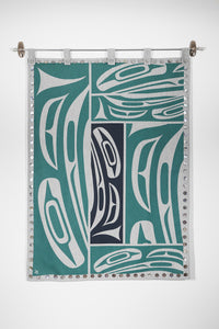 Spirit Blanket - Dynamic Raven with Shell Buttons