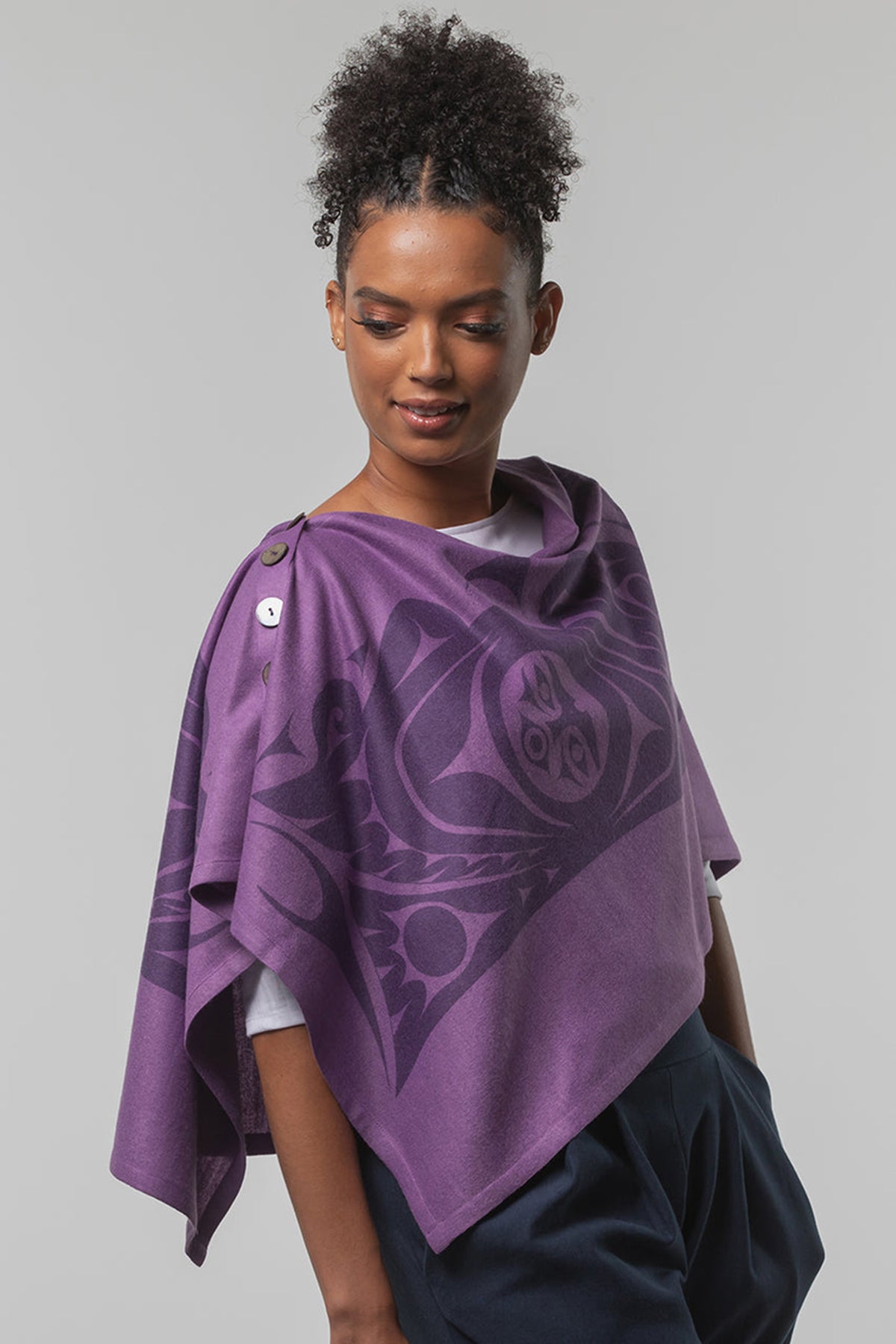 Chloe Angus Design Spirit Wrap with Eternal Connection print by Gerry Sheena