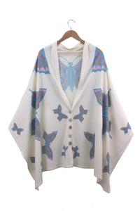 Chloe Angus Design Spirit Wrap with Butterfly print by Clarence Mills