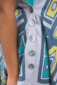 Chloe Angus Design Spirit Wrap with Chilkat print by Wade Baker