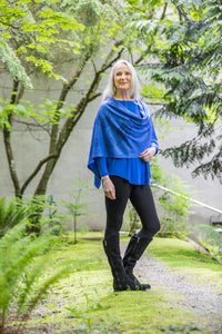 Chloe Angus Design Spirit Wrap with Flower print by Jay Bell Redbird