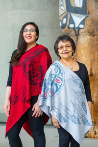 Chloe Angus Design Spirit Wrap with Great Bear Rainforest print by KC Hall