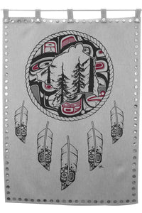 Chloe Angus Design Spirit Blanket with Great Bear Rainforest print by KC Hall