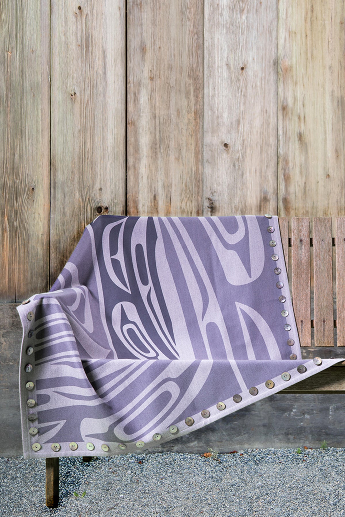 Chloe Angus Design Blanket with Dynamic Raven print by Corrine Hunt