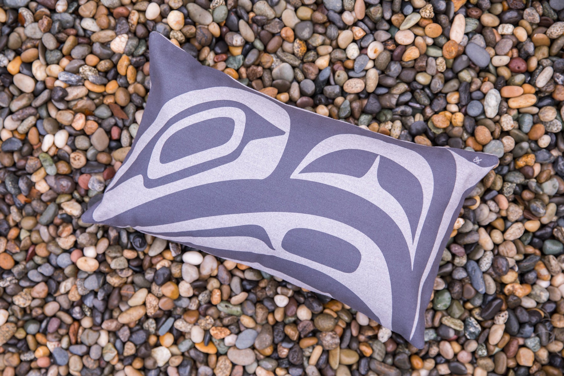 Chloe Angus Design 12" x 20" Pillow with Dynamic Raven print by Corrine Hunt