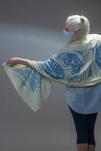 Chloe Angus Design Spirit Wrap with Eternal Connection print by Gerry Sheena