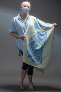 Chloe Angus Design Spirit Wrap with Eternal Connection print by Gerry Sheena