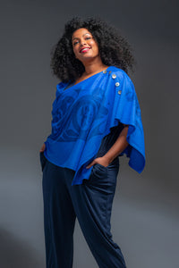 Chloe Angus Design Spirit Wrap with Eternal Connection print by Gerry Sheena