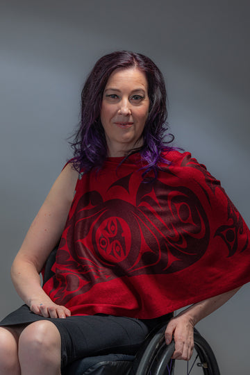 Chloe Angus Design Spirit Wrap with Eternal Connection print by Gerry Sheena